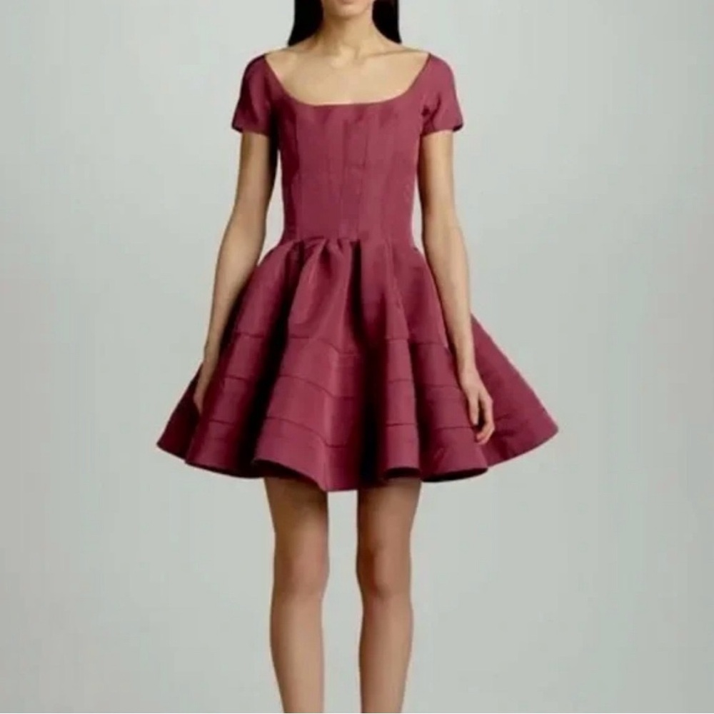 Zac Posen Fit and Flare Mini Dress